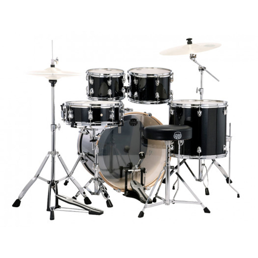 Mapex Drum Set Venus 5 pcs w/Hardware & Throne - BlackGalaxy Sparkle (cymbals not included)