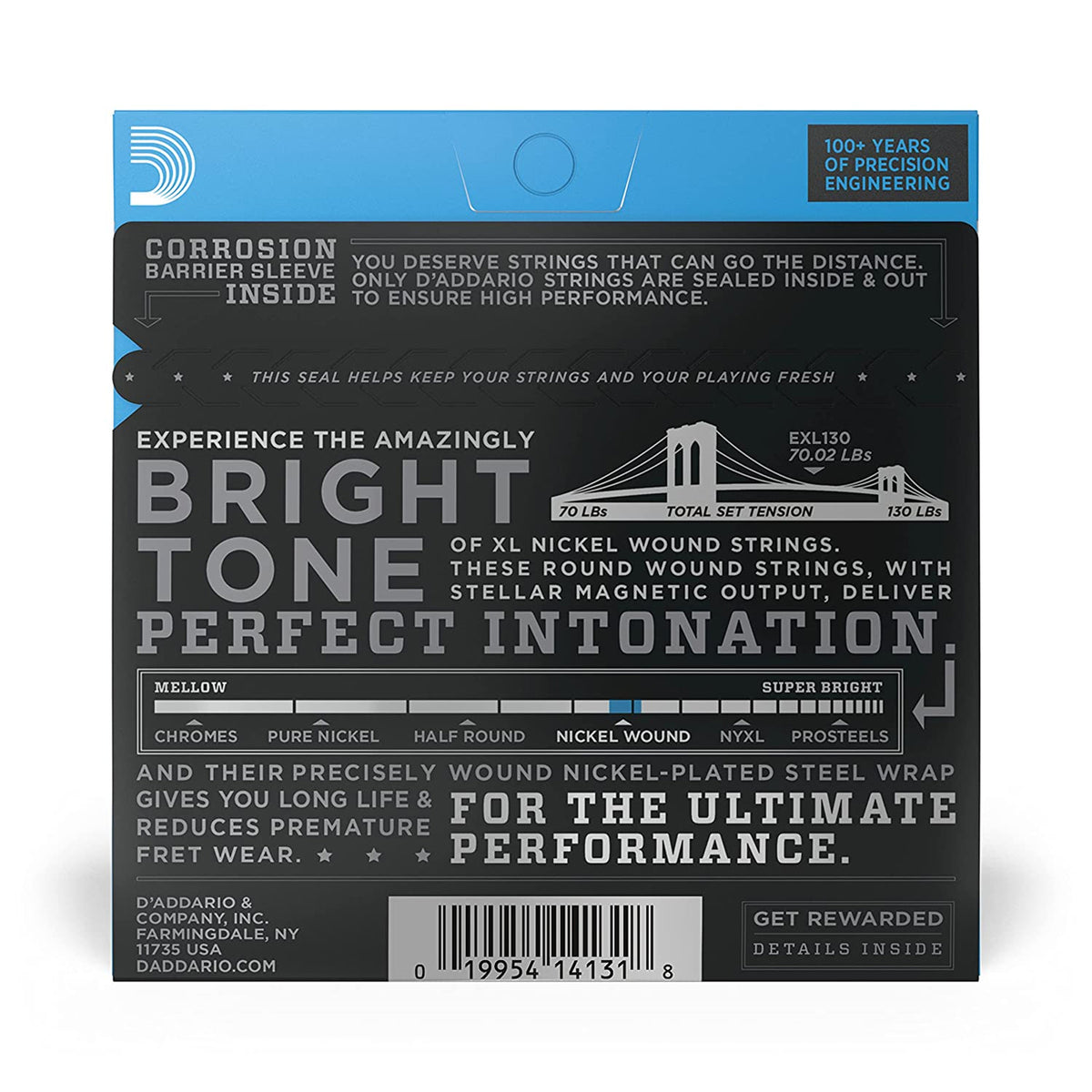 D'addario EXL130 Extra Super Light Electric Guitar Strings