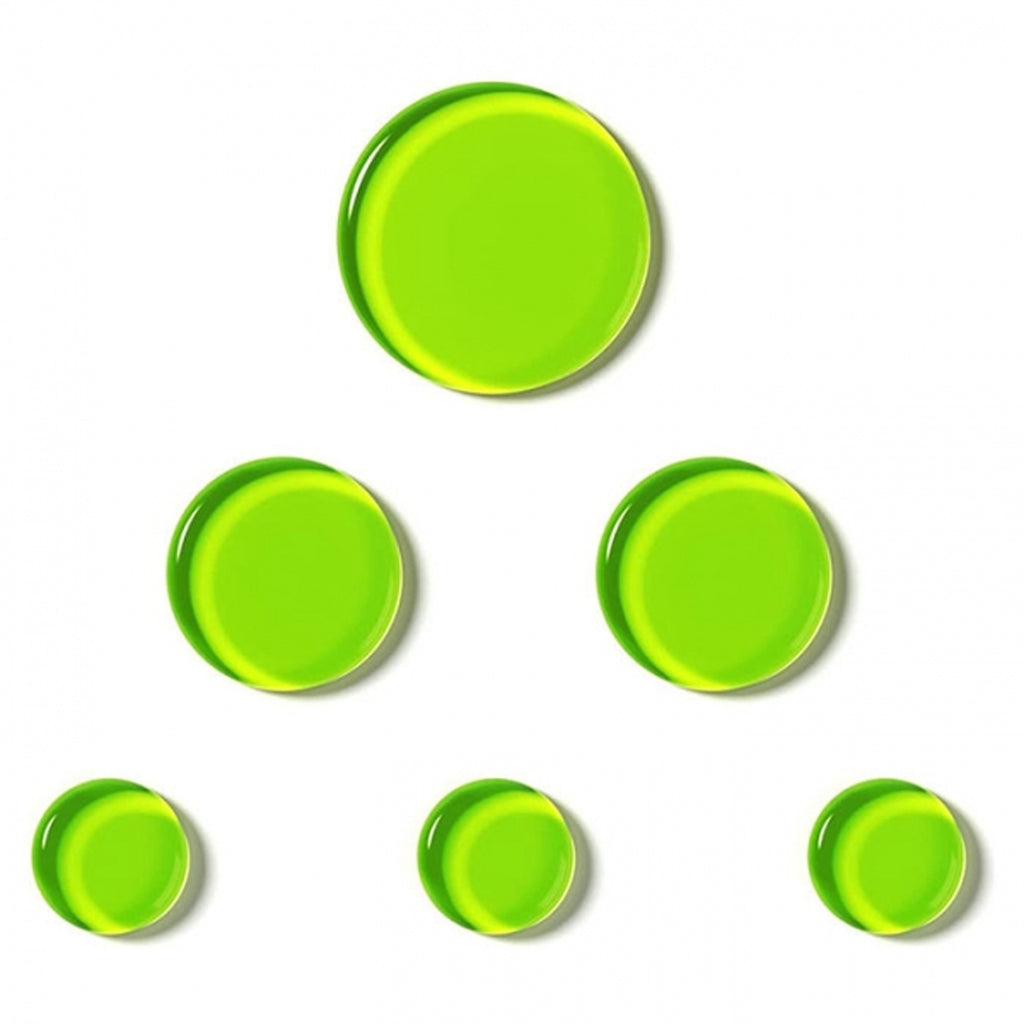 SlapKlatz MINI Drum Dampeners Green - 6 pcs in 3 Sizes - FREE case - Non-toxic