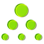 SlapKlatz MINI Drum Dampeners Green - 6 pcs in 3 Sizes - FREE case - Non-toxic