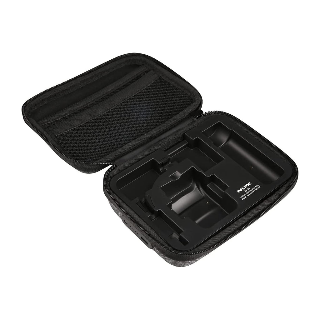 NUX B-6 Saxophone Wireless System with Charging Case,Operation Range of 20 Meters,High-Resolution 24- bit/44.1kHz Audio,2.4GH