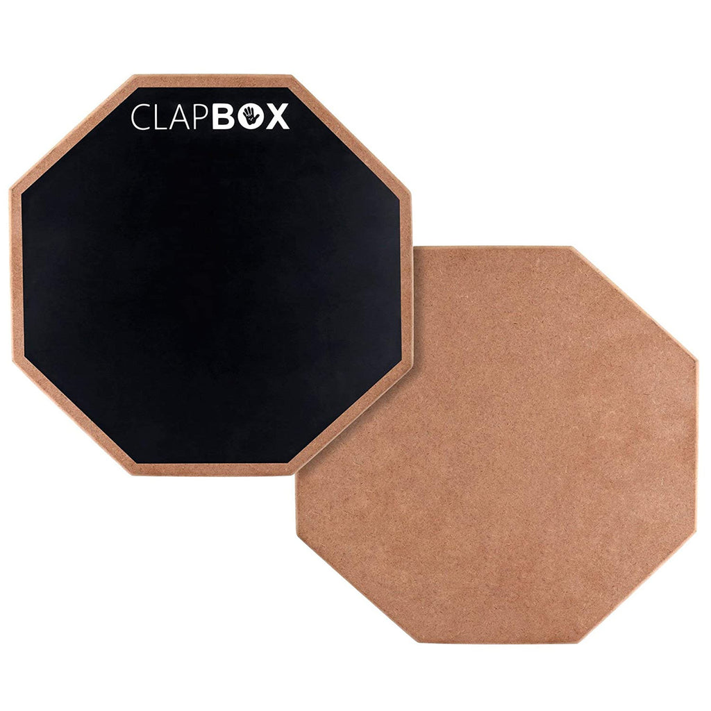 Clapbox CB-PPD Drum Practice Pad - 12 inches, Black (Practice pad only)