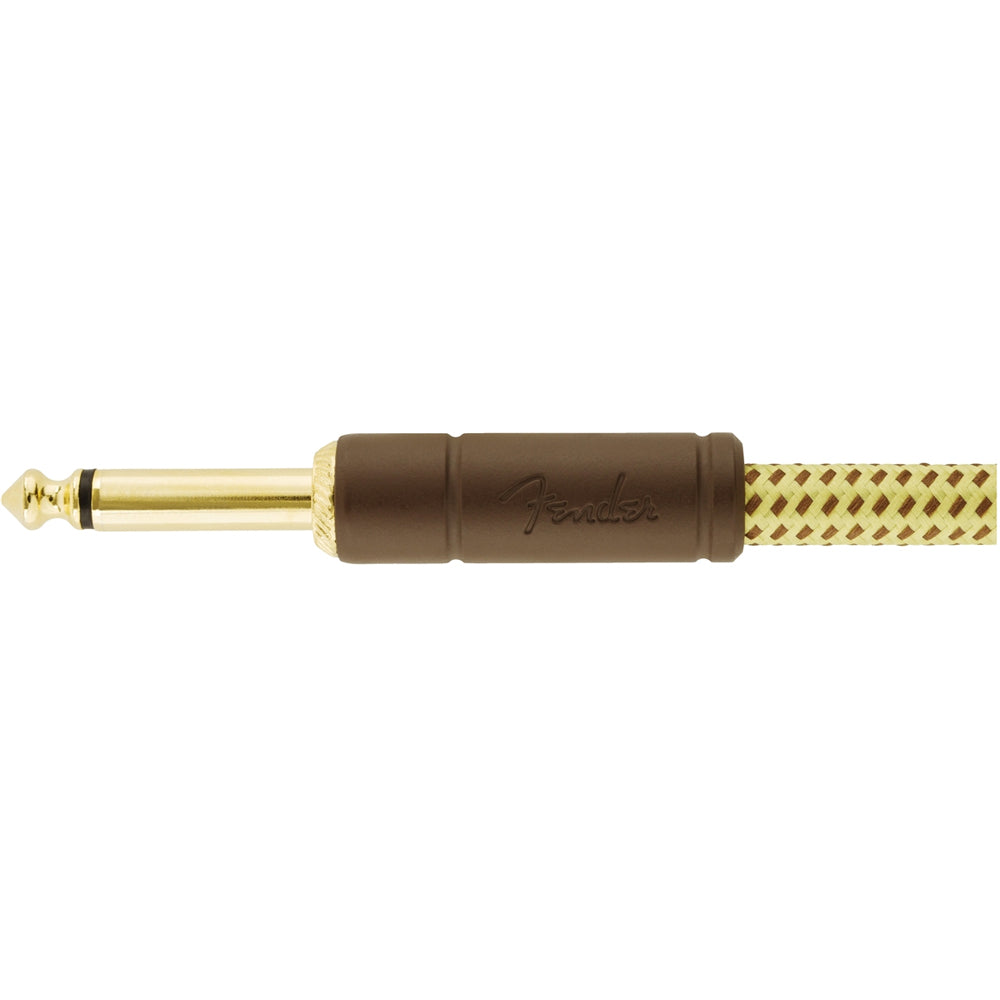 Fender DELUXE SERIES TWEED INSTRUMENT CABLES Straight-Angled 15ft