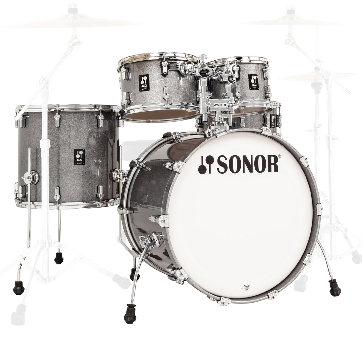 Sonor AQ2 Stage 5-pc Drum Shell Set - Titanium Quartz (Hardware and Cymbals Not Included)
