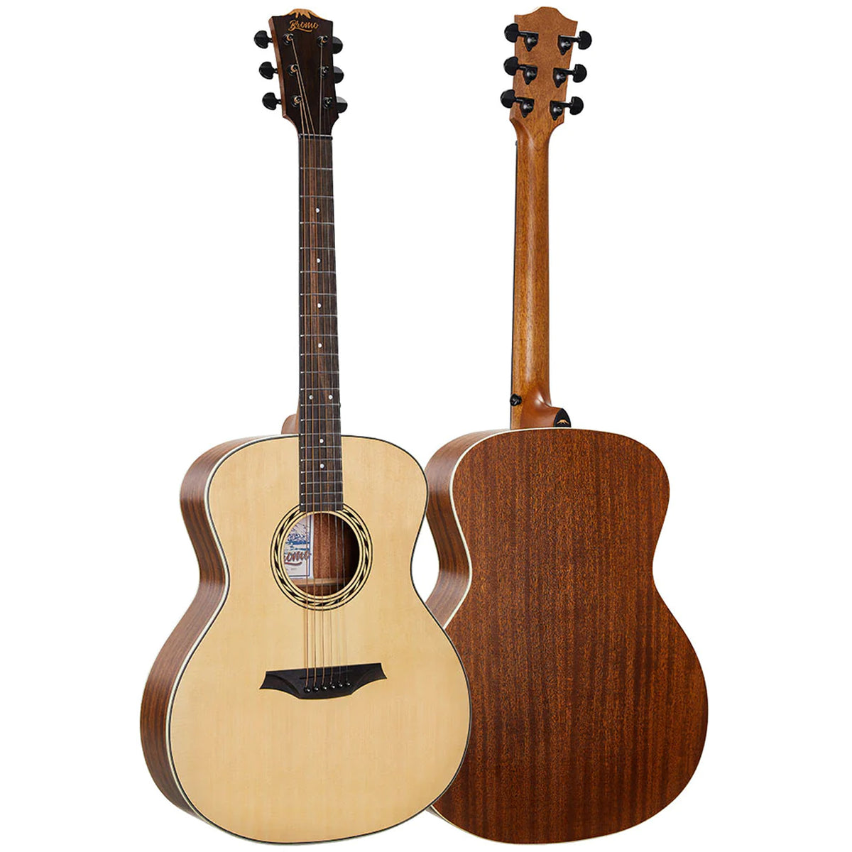 Bromo BAA2 Auditorium Acoustic Guitar-Natural