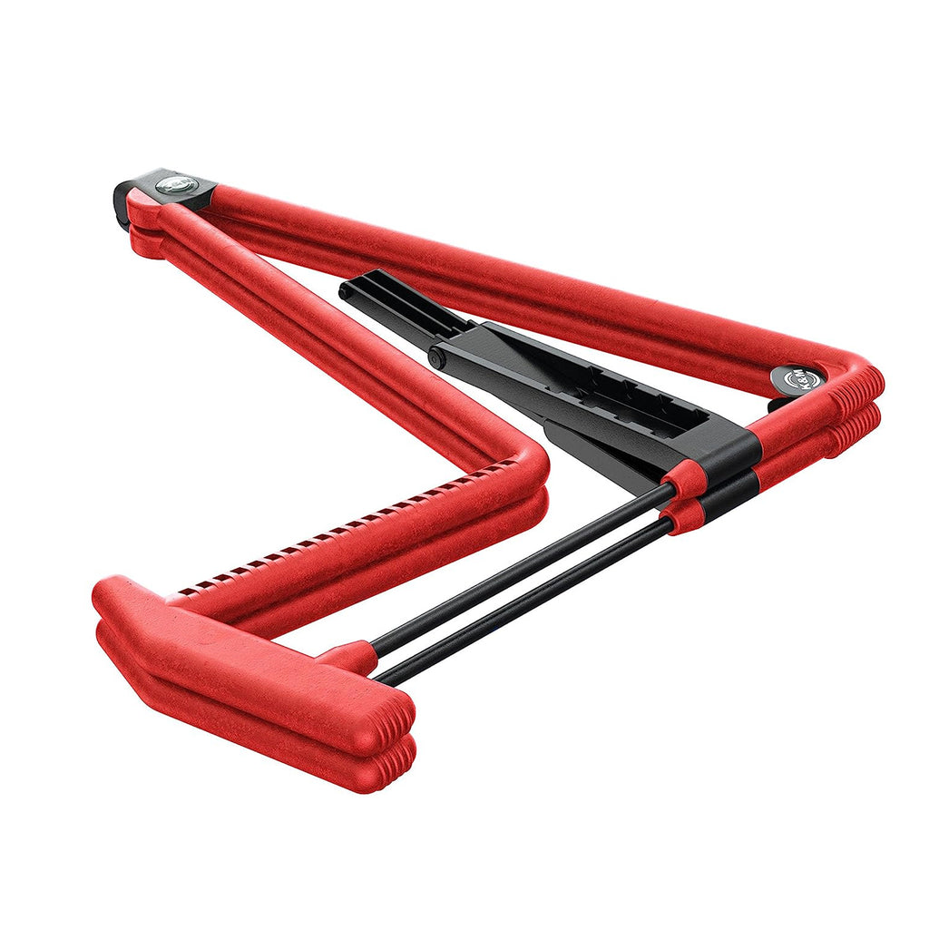 K&M Acoustic Guitar Stand Heli 2 Red