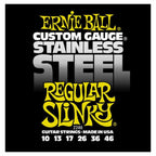 Ernie Ball 2246 Stainless Steel Regular Slinky Electric Guitar Strings 10 to 46