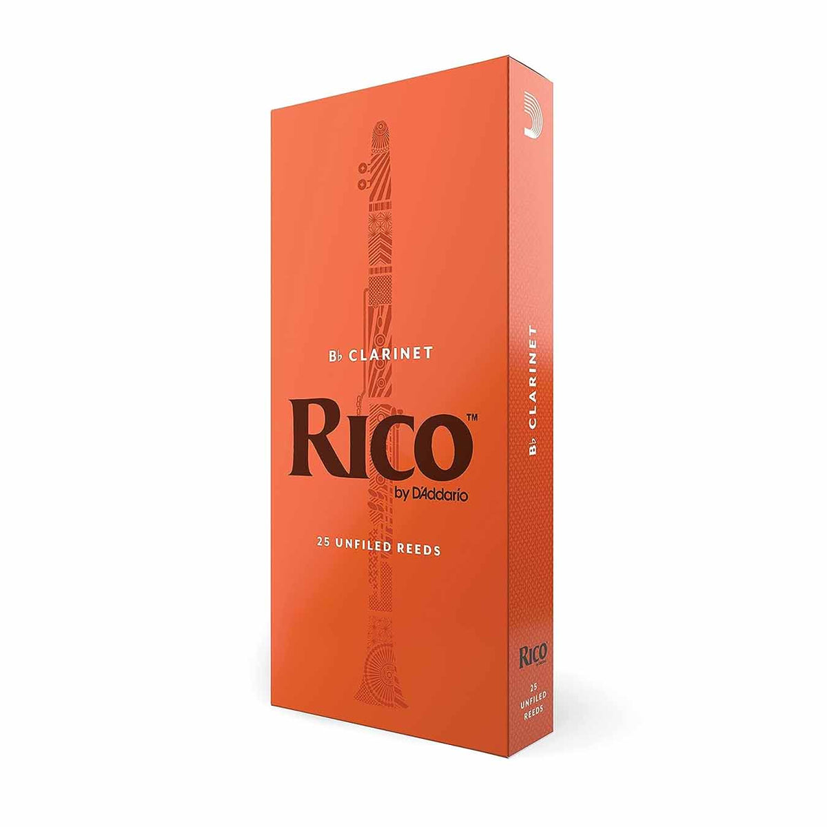 Rico Bb Clarinet Reeds, Strength 3.5, 25-pack