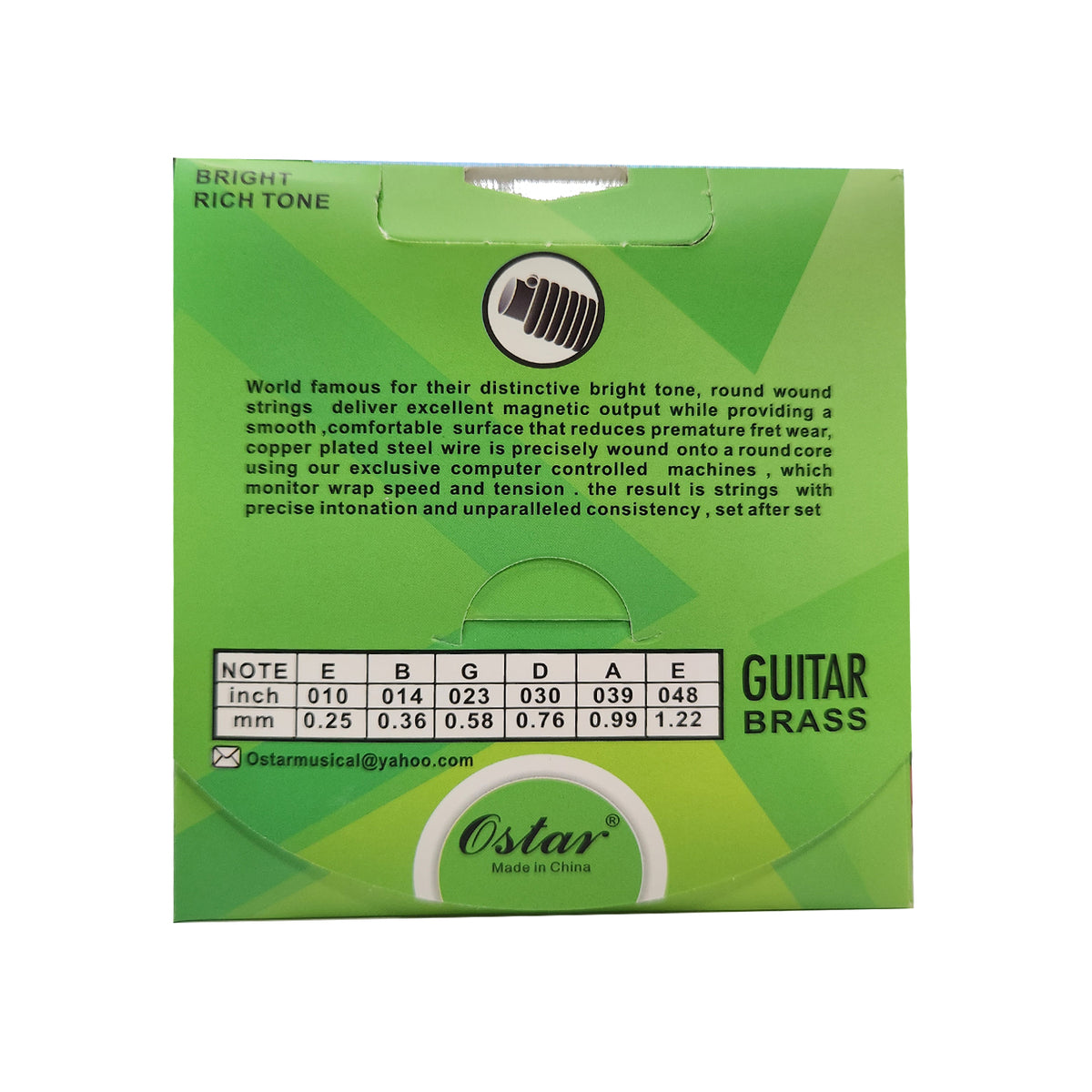 OSTAR ACOUSTIC GUITAR STRING SET 10-48
