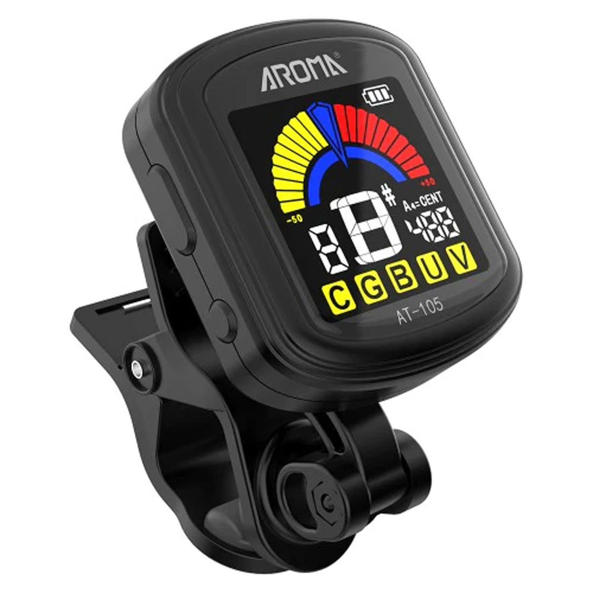 AROMA AT-105 Guitar Rechargeable Clip-on Tuner