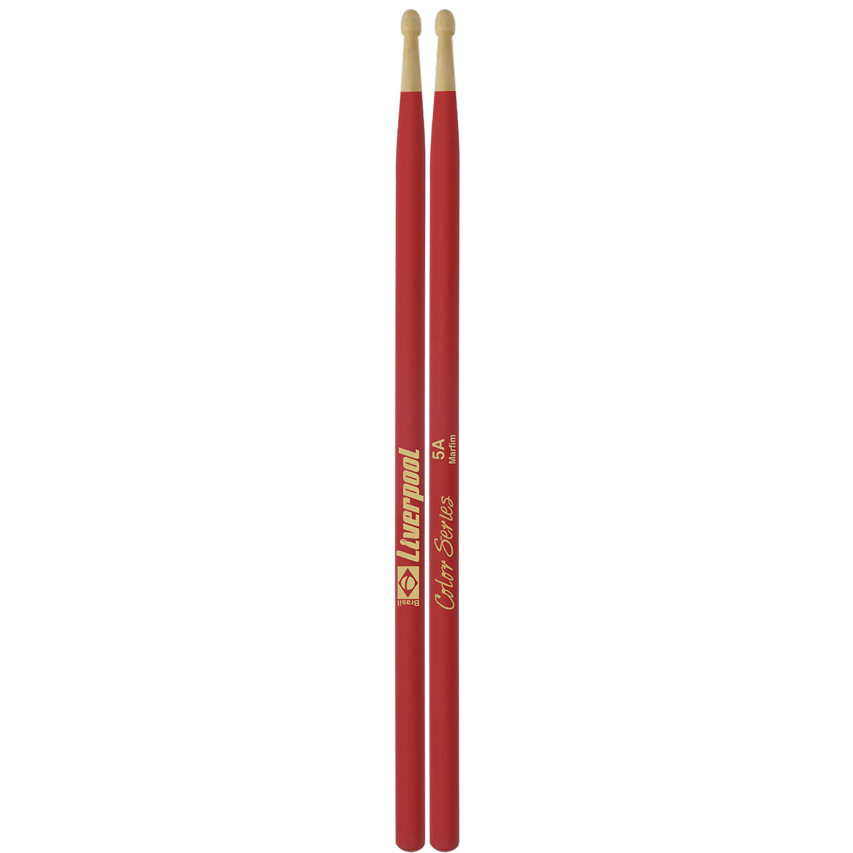 Liverpool Color Series LC5AMV Wooden Tip Drumstick - Red