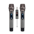 DIGIMORE D-350 Wireless Microphone Metal Dual Handheld Dynamic Microphone Dual Professional Cordless Dynamic Microphone Syste