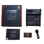 Digimore D-200 4-Channel Audio Mixer with 48V Phantom Power