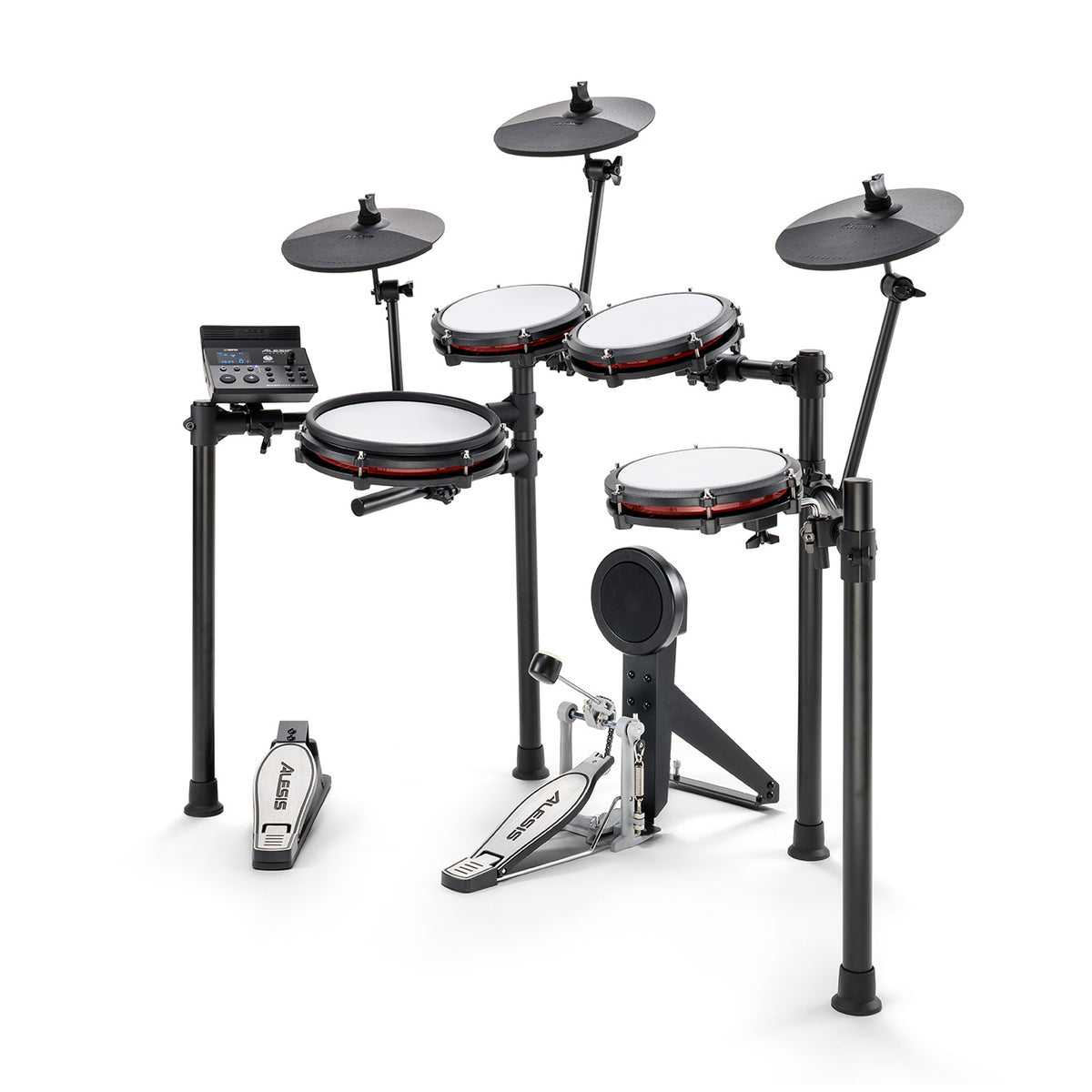 Alesis NITRO MAX KIT Eight Piece Electronic Drum Kit with Mesh Heads and Bluetooth