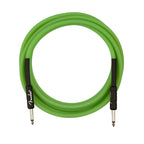 Fender PROFESSIONAL SERIES GLOW IN THE DARK CABLES - 3m - Green