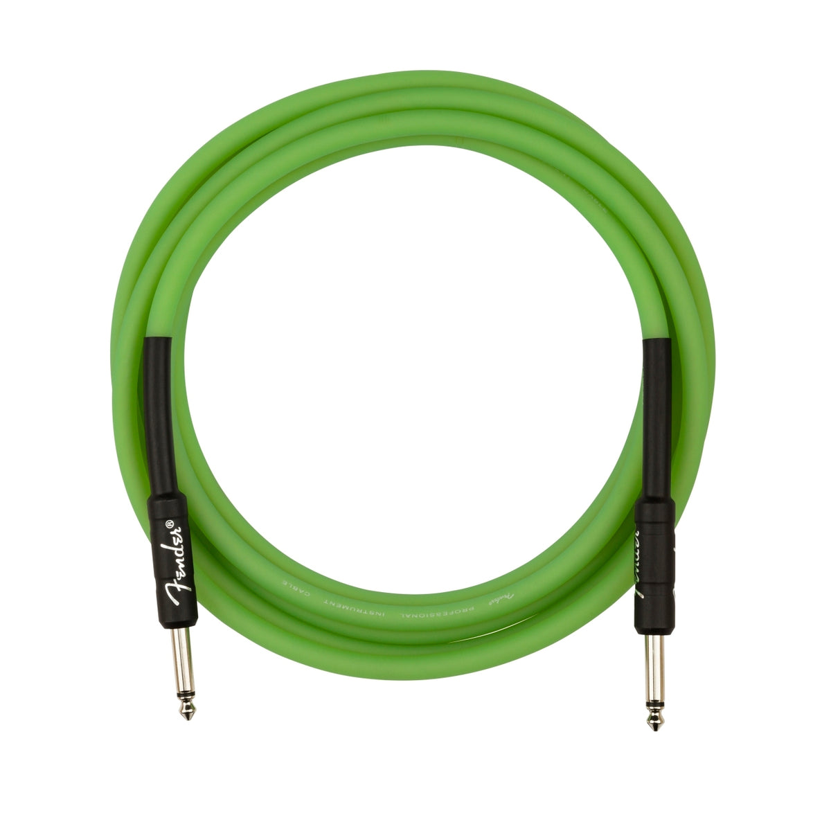 Fender PROFESSIONAL SERIES GLOW IN THE DARK CABLES - 3m - Green
