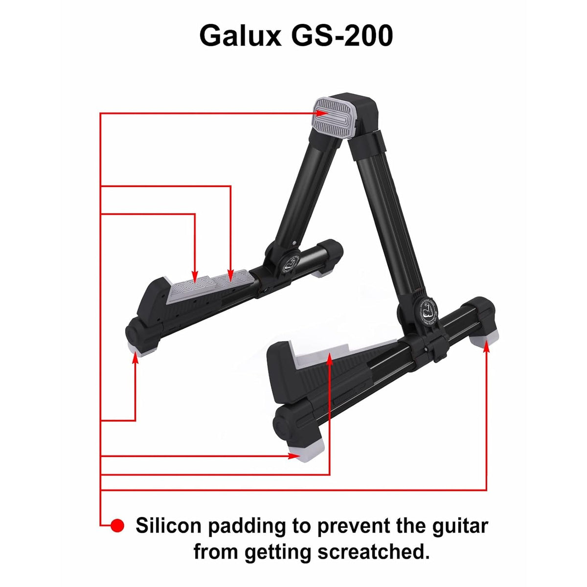 Galux GS-200 Guitar Stand - Black