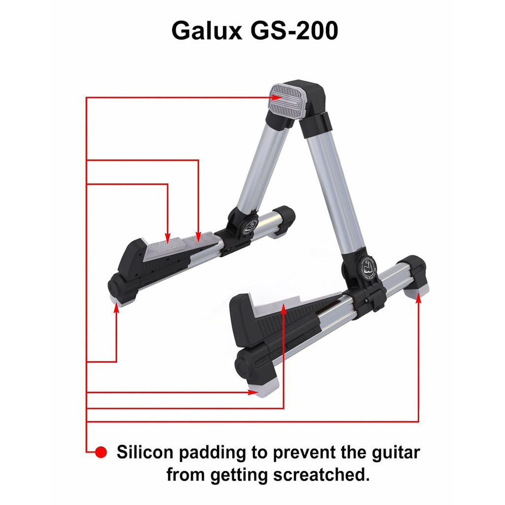Galux GS-200 Guitar Stand - Silver