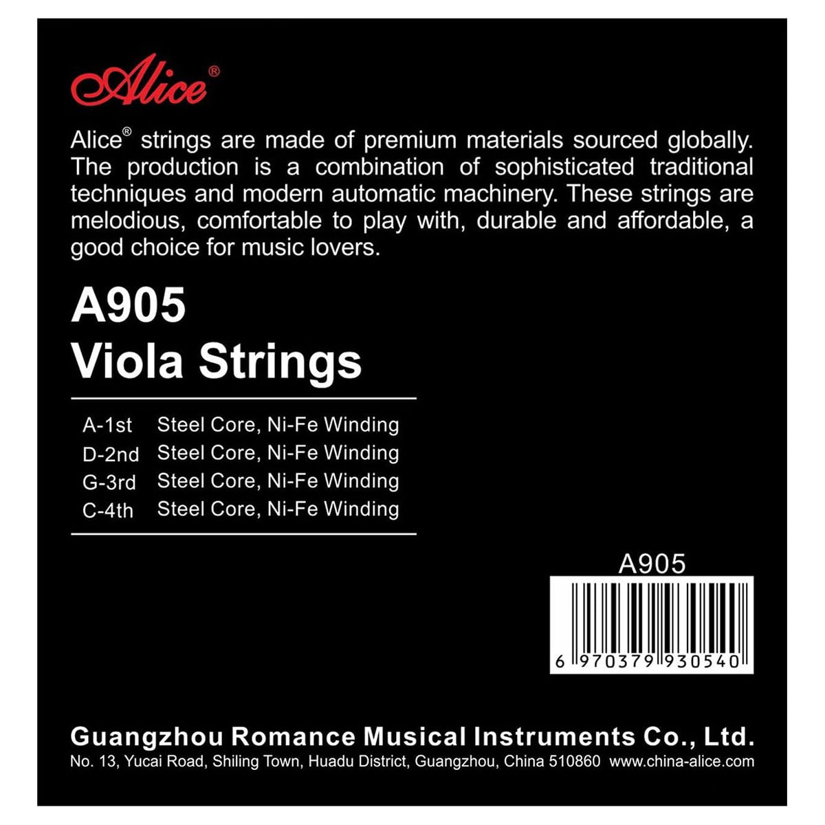 Alice Viola String 4/4 Full Strings Set