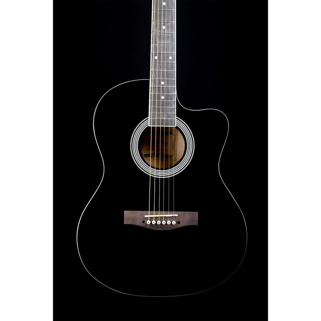 Richtone RT39C 39Inch Acoustic Guitar - Black
