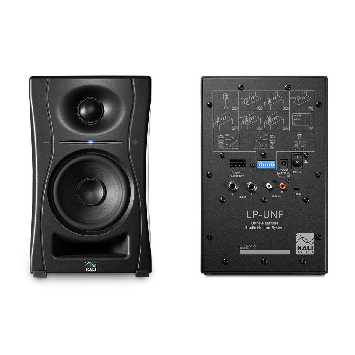 Kali Audio LP-UNF Ultra-Nearfield Studio Monitors - Pair