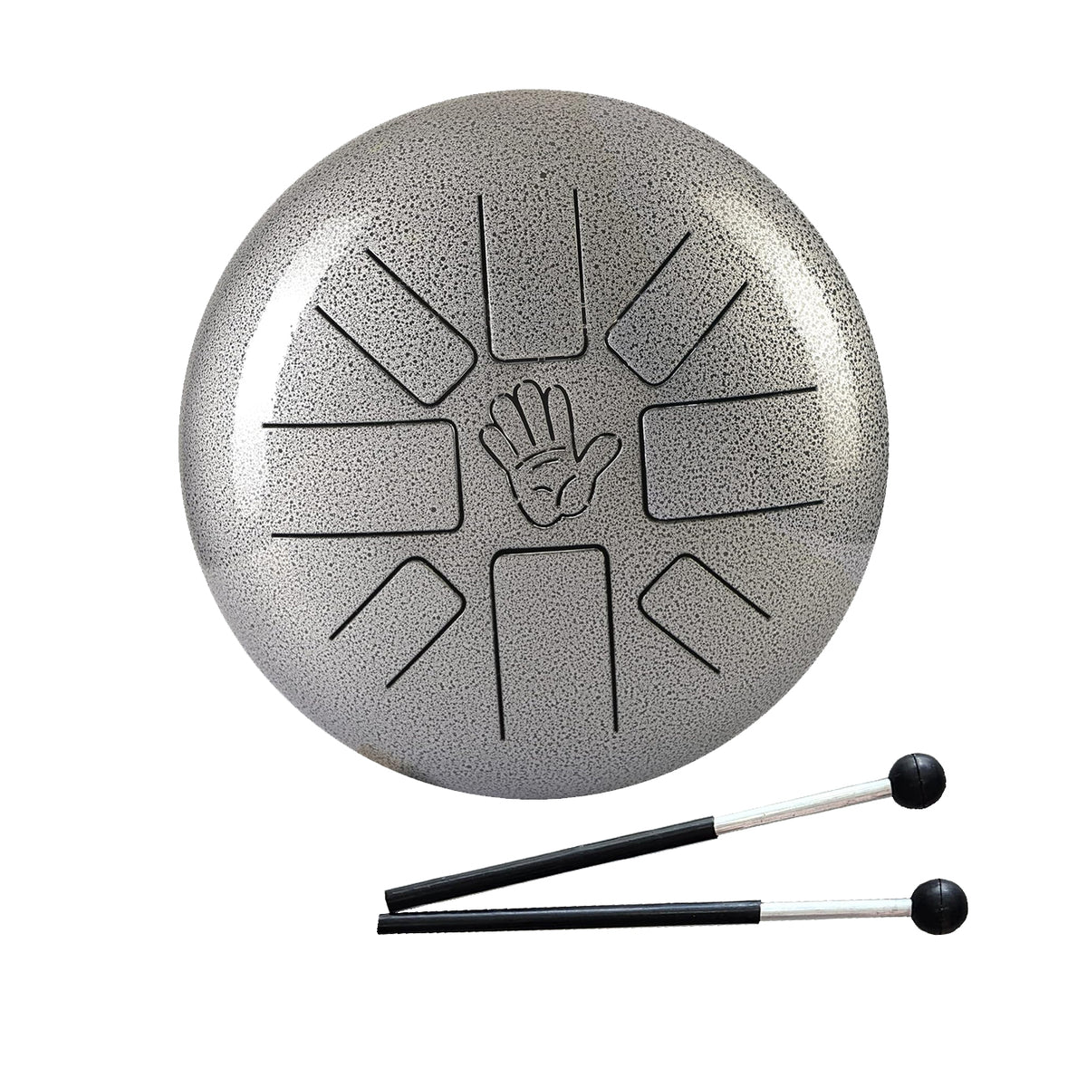 Clapbox Tongue Drum with bag and Mallets - Grey