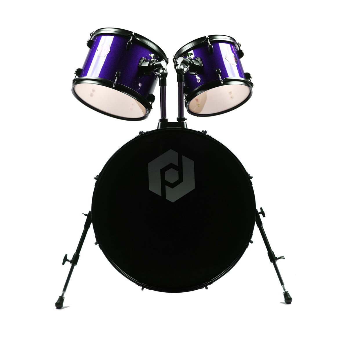 Procraft PRP0803 5pc Acoustic Drum kit with Hardware and Cymbals - Blue