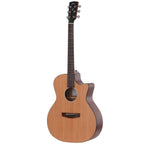 Hex GA70CE - Natural Matt Semi-Acoustic Guitar