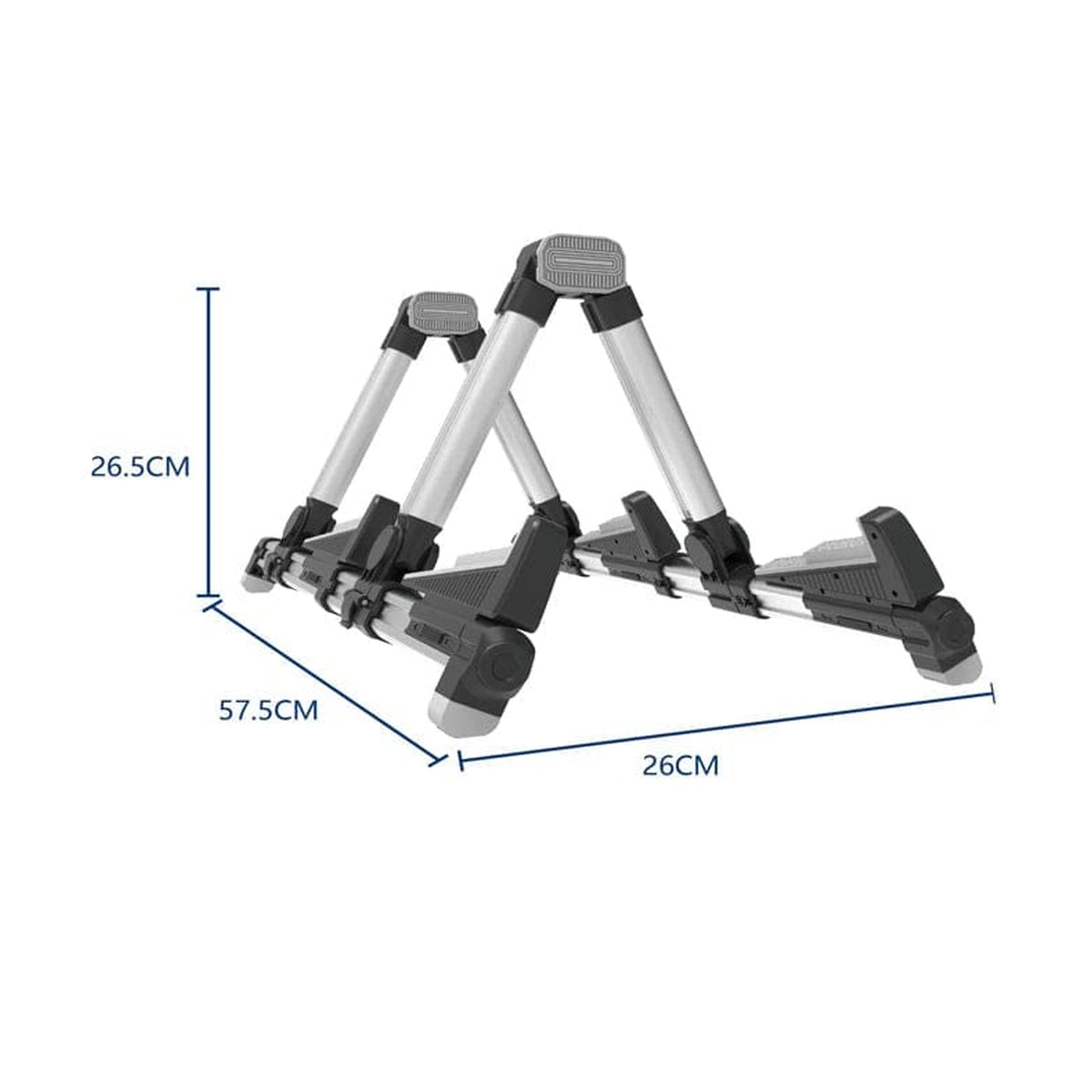 Galux GS201SL 2 in 1 Guitar Holder Stand - Silver