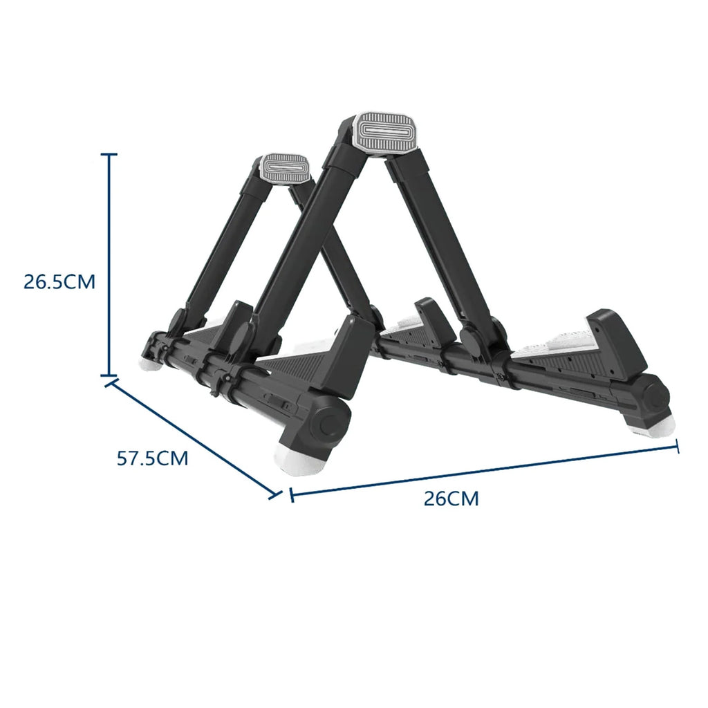 Galux GS201BK 2 in 1 Guitar Holder Stand - Black