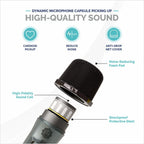 DIGIMORE D-340 Dynamic Handheld Single Wireless Microphone Set