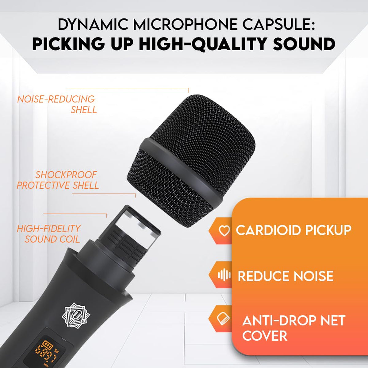 DIGIMORE D335 Dual Wireless Dynamic Handheld Microphone System
