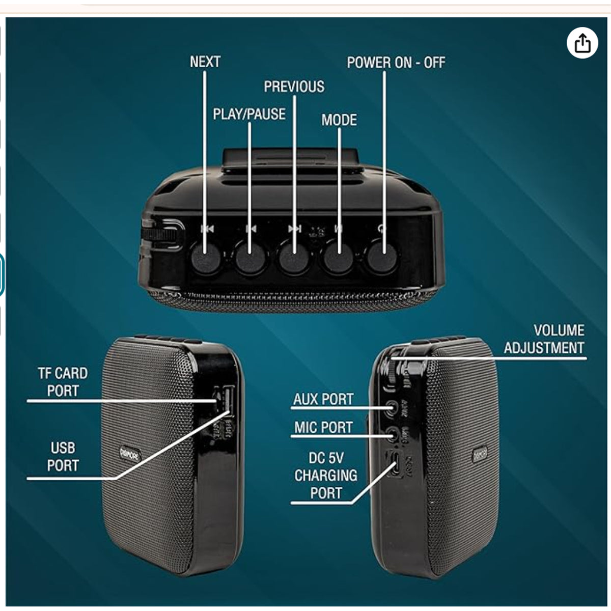 DIGIMORE D-1210 Bluetooth Voice Amplifier