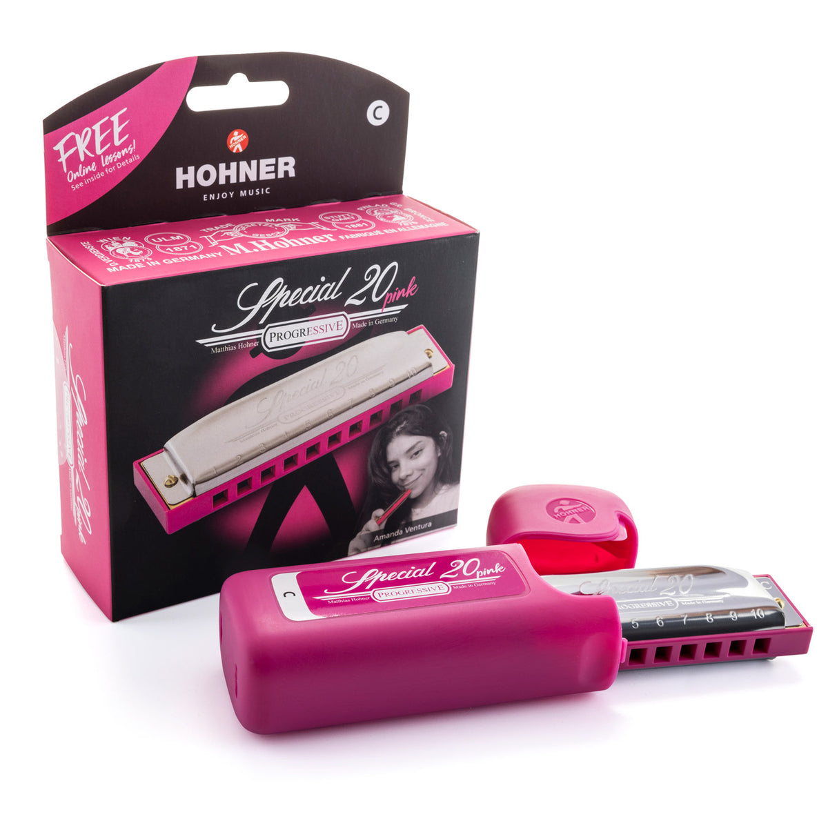 Hohner Harmonica Special 20 M568016P - Key C (PINK)