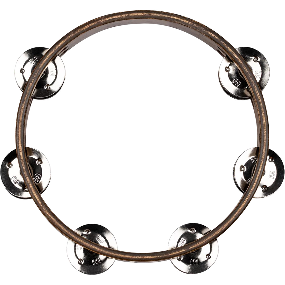 Meinl Compact Wood Series 8 Inch Wood Tambourine Walnut Brown - CTA2WB