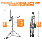Softline Pro SP-SS-H Snare Stand Double Braced Tripod Stand Adjustable Height Drum Pad Stand