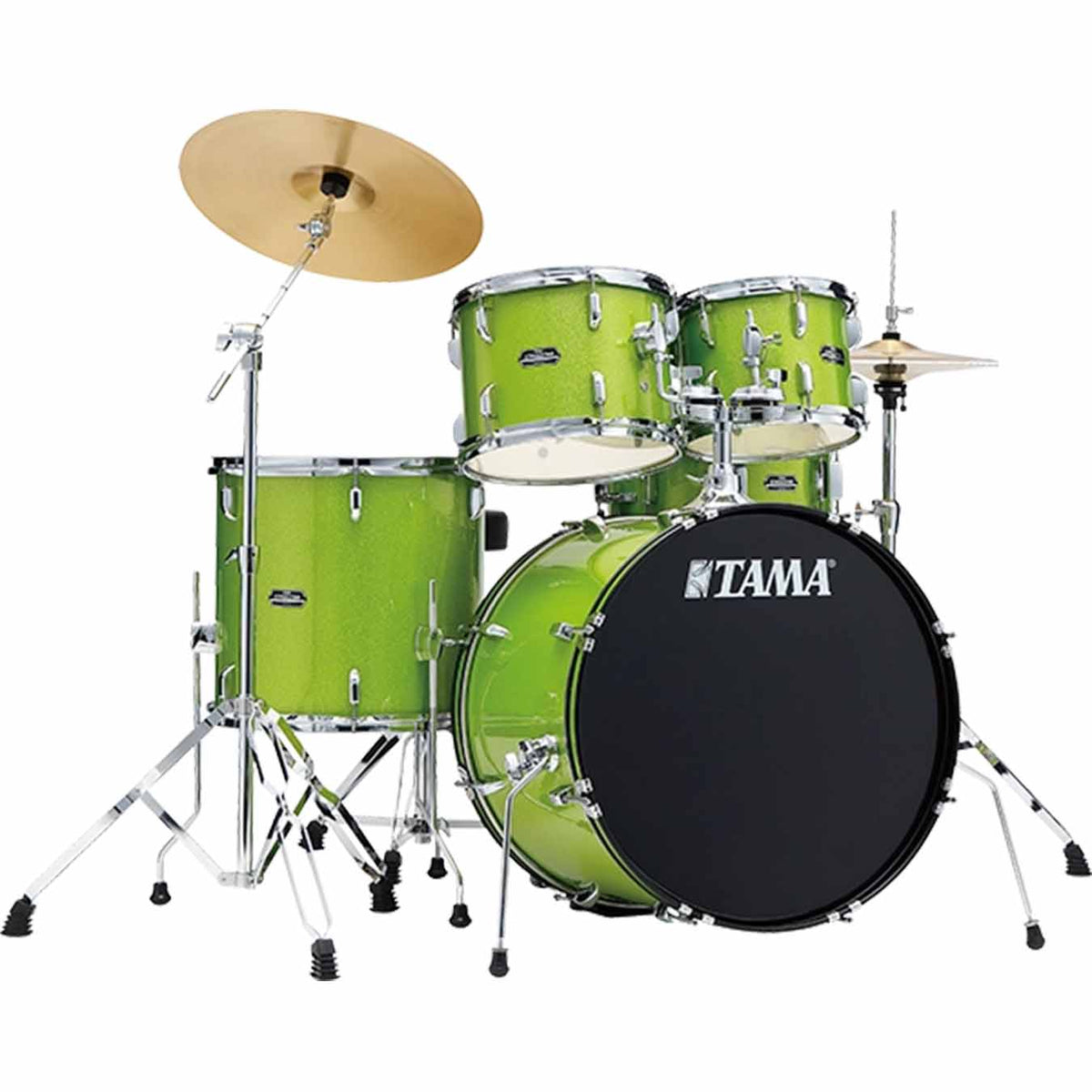 Tama Stagestar ST52H5C SCP 5-Piece Acoustic Drum Kit - Lime Green Sparkle