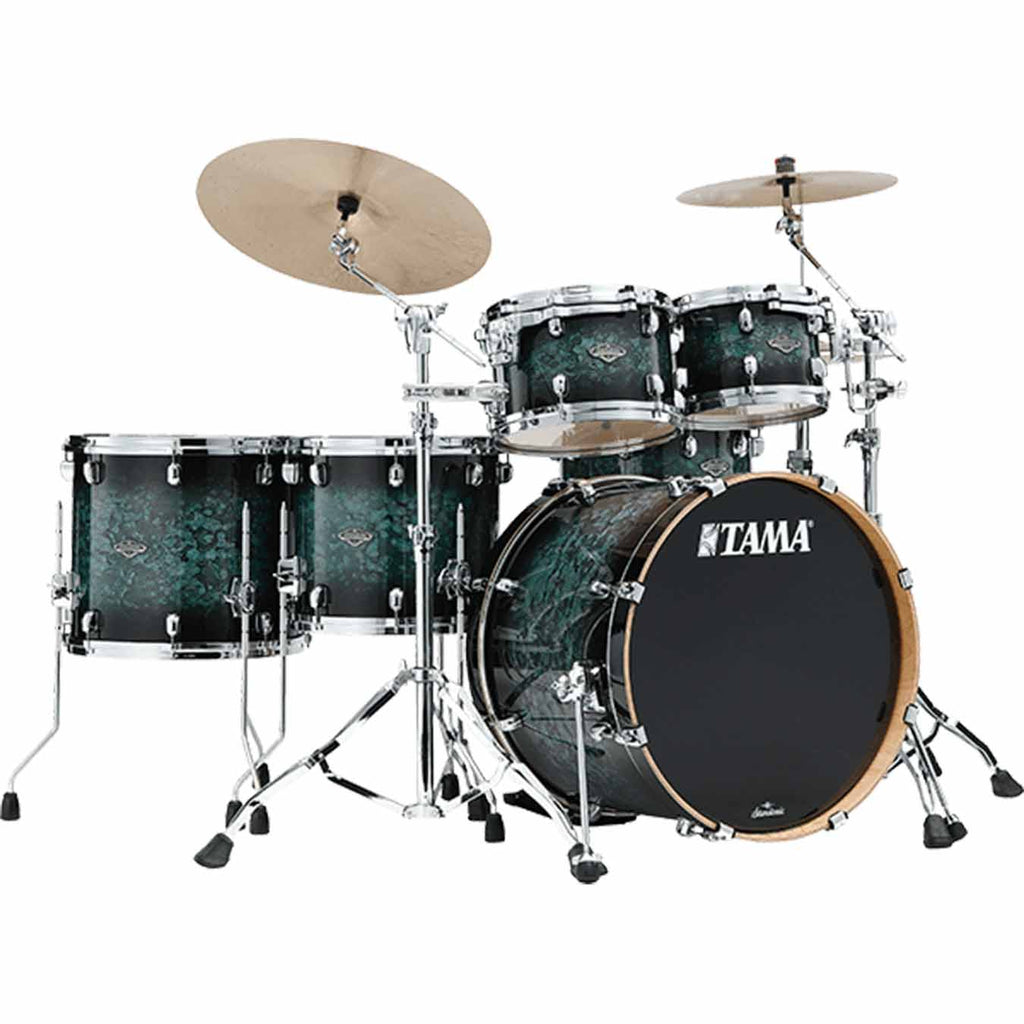 Tama Starclassic Performer 6 piece Drum Shell 22 Molten Steel Blue Burst MBS52RZS+MBSS55 - MSL SHELL PACK