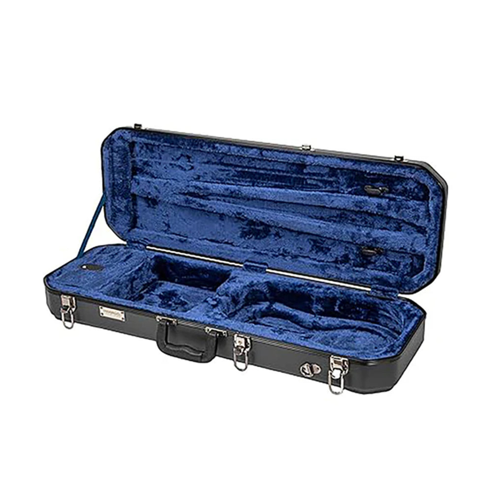 Crossrock Oblong 4/4 Violin Hard Case in Black - CRA860VFBK