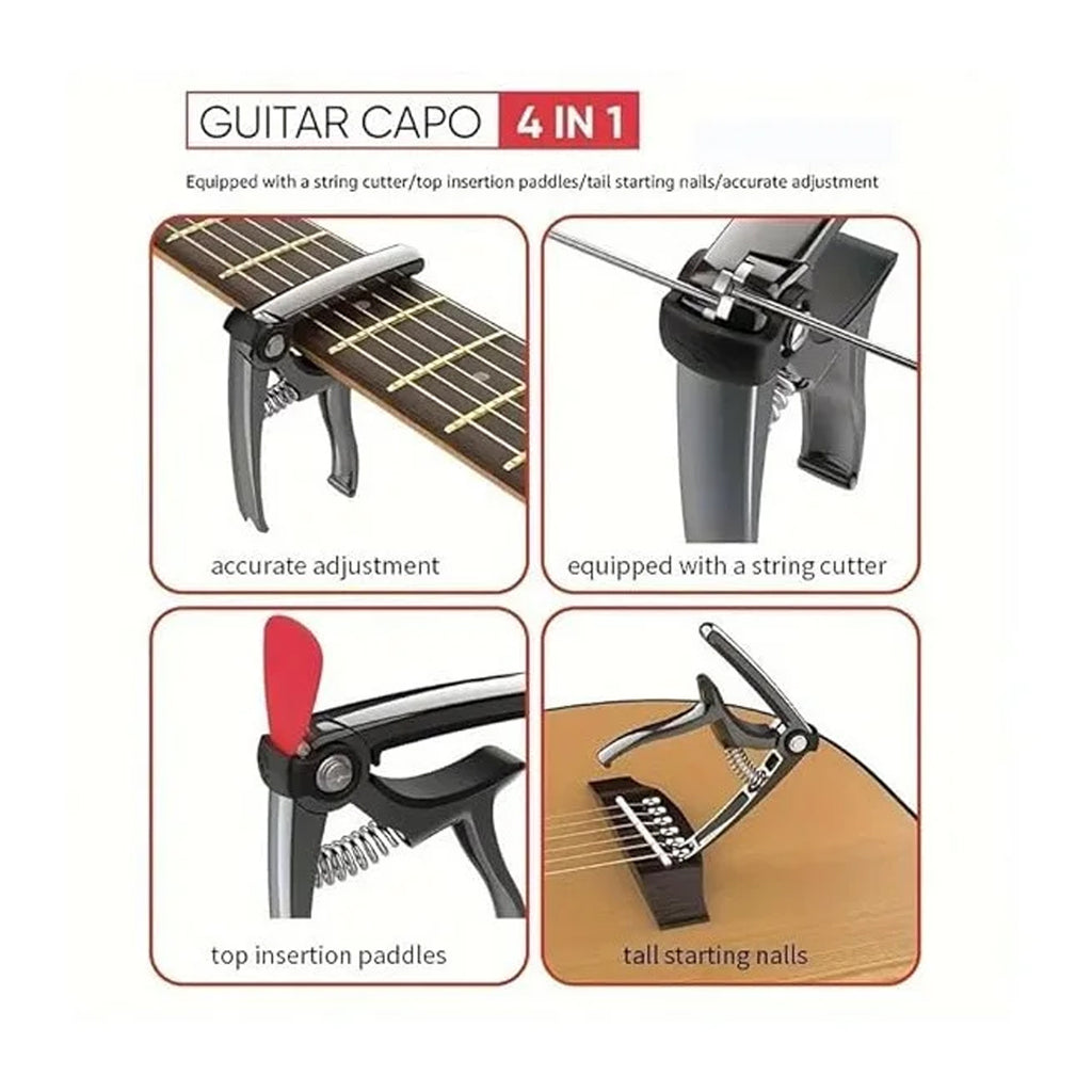 Westwood WC-4M 4-in-1 Tool Guitar Capo - Black
