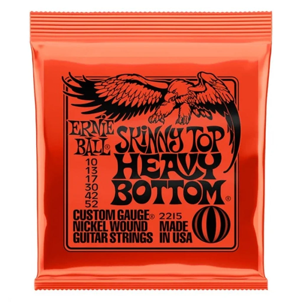 Ernie Ball 2215 Skinny Top Heavy Bottom Slinky Nickel Wound Electric Guitar Strings 10-52 Gauge