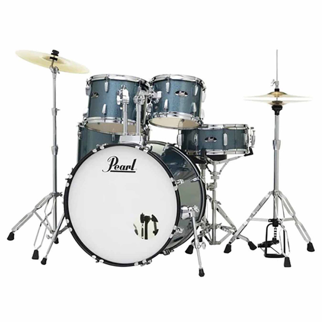 Pearl Roadshow RS525SC 5 Pcs Acoustic Drum Set - Aqua Blue Glitter
