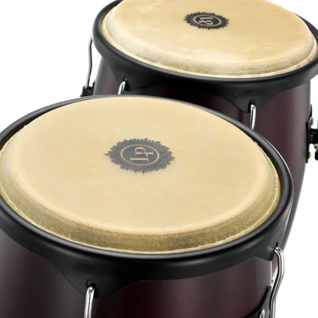 LP City Series Wood Conga Set with Stand 10inch(25.40 cm) & 11inch(27.94 cm)-Dark Wood LP646NY-DW