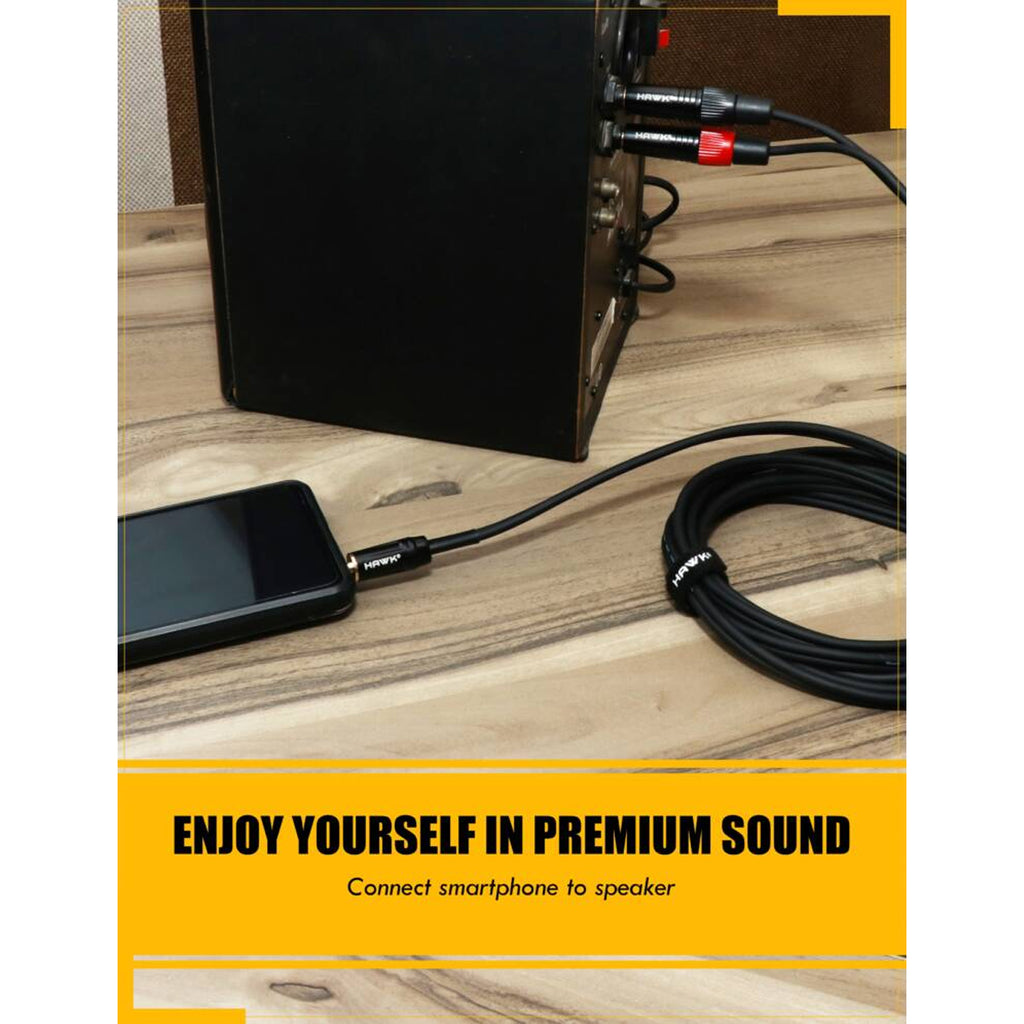 Hawk Pro Audio TMPLU01.5-Y Cable EP To Dual TS MALE – 1.5Meter