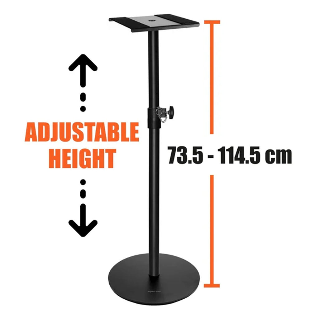 Softline Pro SP 801 HR Heavy Duty Studio Monitor Stand with Round Base - Pair