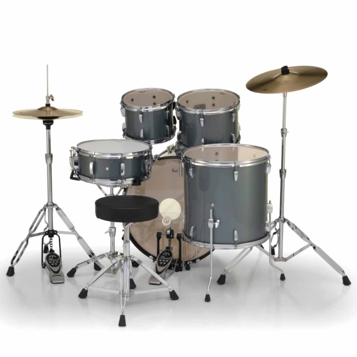 Pearl Roadshow RS525SC 5 Pcs Acoustic Drum Set-Charcoal Metallic