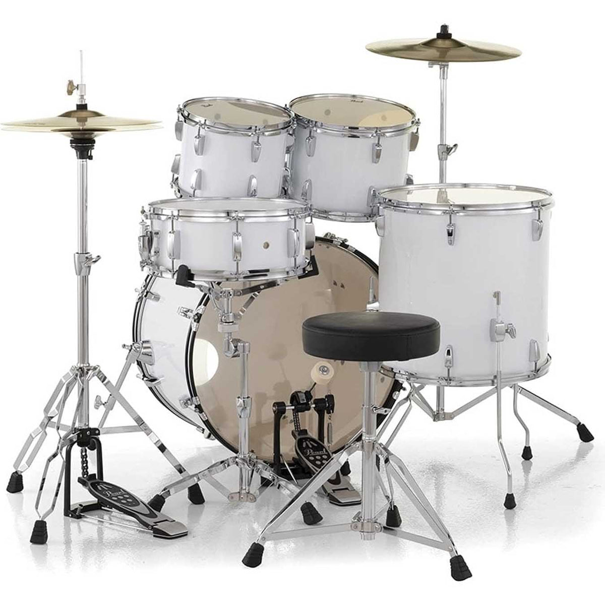 Pearl Roadshow RS525SC 5 Pcs Acoustic Drum Set-White