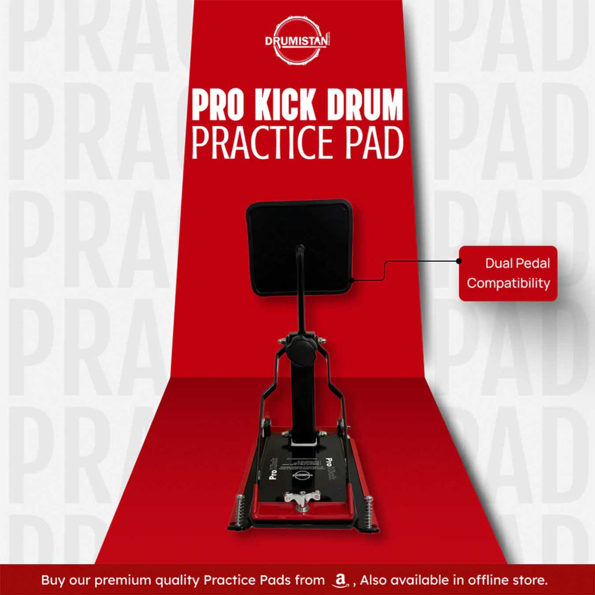 Drumistan Pro Kick Drum Practice Pad