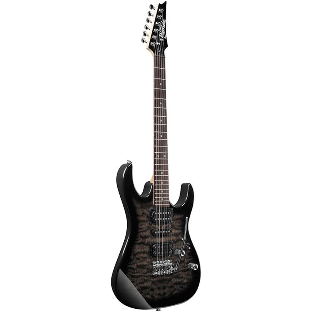 Ibanez GRX70QA Electric Guitar-TKS Transparent Black Sunburst
