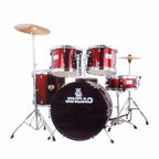 Jinbao JBP0702 5-Piece Acoustic Drum Kit red